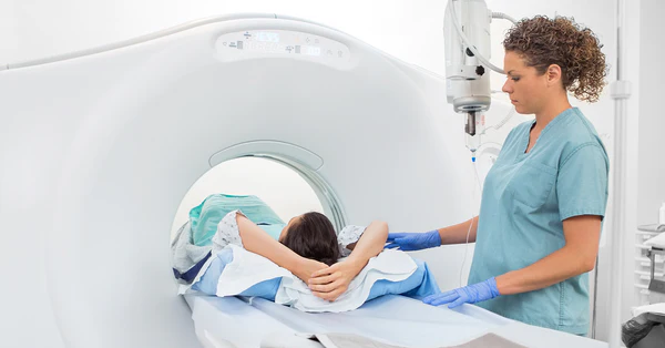 Photo of CT scan procedure