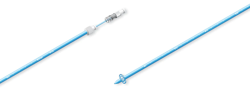 Photo of a Malecot Catheter